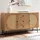 KADIMA DESIGN Sideboard 140x80x40 cm Kommode Eiche-Dekor mit Rattan Geflecht | Gr.: onesize