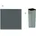 Plus Sichtschutzelement 175 x 180 cm grau Stahl 2 St.