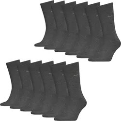 Business Socken 6 Paar weich Herren - Classic Socks grau 39/42