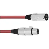 Omnitronic XLR Verbindungskabel 1x XLR-Stecker 3 polig - 1x XLR-Buchse 3 polig 5,00m (30220905)