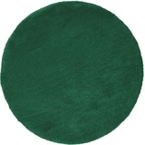 my home Hochflor-Teppich »Microfaser Teppich Magong«, rund, grün