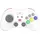 retro-bit SEGA Saturn Pro Controller Weiß Nintendo Switch
