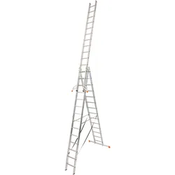 Vielzweckleiter KRAUSE "Tribilo", silber (silberfarben), B:50cm H:412cm L:412cm, Aluminium, Leitern, mit Leiternspitzen