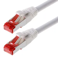 Helos Patchkabel, Cat6, S/FTP, RJ-45/RJ-45, 0.25m, weiß (118051)