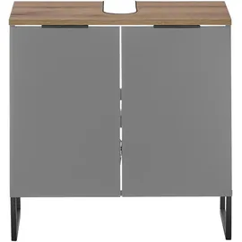 home24 Waschbeckenunterschrank Denver 60 x 60 cm Grau