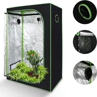 Hengda - Growbox Beobachtungsfenster Gewächshaus Growzelt Indoor Pflanzenzelt 120x60x180CM