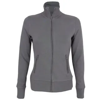 Promodoro Sweatjacke Jacket Stand-Up Collar mit weich angerauter Innenseite und Elasthanbündchen grau XS
