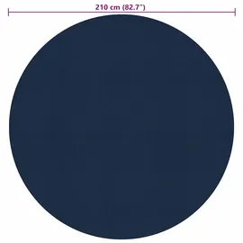 vidaXL Treibende Solarplane Schwarz/Blau 488 cm