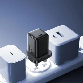 Joyroom JR-TCG18 65W Wandladegerät 1 x USB-C (UK-Stecker) – Schwarz