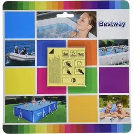 BESTWAY Wasserfeste Selbstklebende Reparaturflicken 6,5 x 6,5 cm Blue