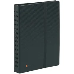 Exacompta Visitenkartenbuch Exacard mit 20 herausnehmbaren Hüllen für 120 Karten, 20x14,5cm - Exactive