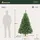 salcar Weihnachtsbaum 180 cm Tannenbaum Pvc Christbaum mit Holzstände
