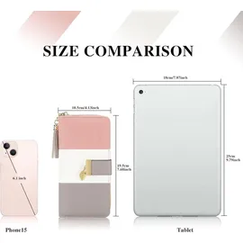 luxuskollektion Damen Geldbörse grau, rosa, weiß