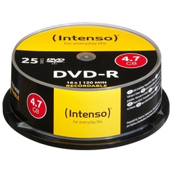 Intenso DVD-Rohling DVD-R 4.7GB, 16x, 25er Spindel DVD-Rohlinge