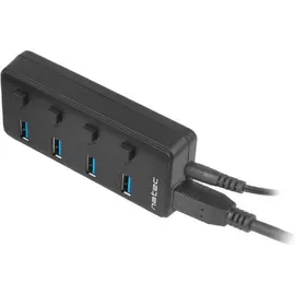 NATEC Nhu-1557 Usb Hub Schwarz