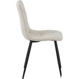Albatros International Esszimmerstuhl Bora Stoff beige 4er Set