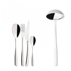 riviera, besteckset 49 tlg. stahl poliert, box galerie, casa bugatti