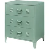 [en.casa] Hämeenlinna Schubladenschrank 60 x 40 x 72 cm Mattgrün
