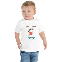 Kurzärmeliges Kinder Jersey-T-Shirt mit Druck - 92