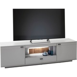 MCA Furniture Lowboard »Zadar«, TV Schrank für TV bis 80 Zoll, Arktis Grau, wahlweise mit Beleuchtung, grau