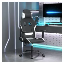 vidaXL Gaming-Stuhl Schwarz und Weiß