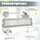 Costway Bettschutzgitter klappbar 150 x 42 cm Grau