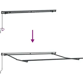 vidaXL Einziehbare Markise 2,5 x 2 m taupe
