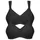 SUSA 2er Pack BH ohne Bügel Topsy Damen, Gr. 85, Cup A, schwarz, Stoff, Obermaterial: 83% Polyester PES. 17% Elasthan EL., BHs