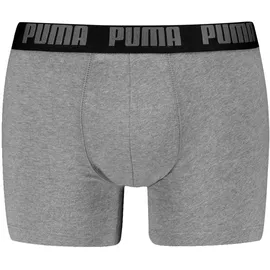 Puma Boxershorts 6er Pack Grau / Rot / Schwarz L