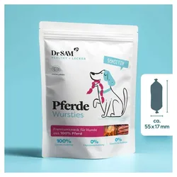 Dr. SAM Pferde Wursties für Hunde - Schmackhafte Pferde-Snacks für deinen Vierbeiner
