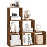 VASAGLE Bücherregal 6 Fächer 60 x 30 x 120 cm Braun