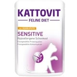 Kattovit Feline Diet Sensitive Huhn & Pute 24 x 85 g