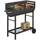 Outsunny Holzkohlegrill Grillwagen schwarz