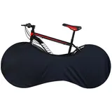 Fahrradabdeckung, Schwarz Fahrrad Abdeckplane, Wiederverwendbares Fahrrad Abdeckung, Fahrradgarage Innenbereich Staubdicht Fahrradhülle für Fahrräder Mountainbike