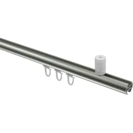 Interdeco GARDINENSTANGE INNENLAUF Sonius Samanto 100 cm, 1-läufig, 20 mm Ø Edelstahl-Optik