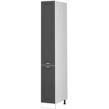 Vicco Apothekerschrank Fame-Line 30 x 58 x 207 cm Anthrazit-Gold