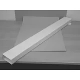 Upmann Flachrohr System 125 Flachkanal 150 x 70 mm weiß 1,0 m mit Muffe