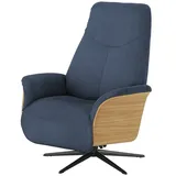 skagen studio Relaxsessel Mikkel 81 x 106 x 82 cm Blau mit Relax-Funktion