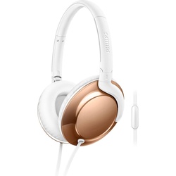 Philips Flite SHL4805RG, Over-Ear Kopfhörer (Kabelgebunden), Kopfhörer, Kupfer, Weiss