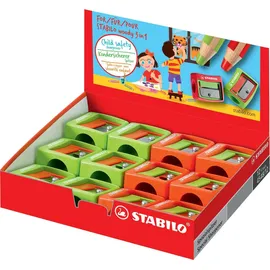 Stabilo Spitzer grün oder rot