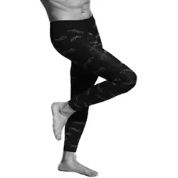 Adrian  Strumpfwaren Herren-Leggings mit Motorrad-Muster Motors 60 DEN  in multifarben, Einheitsgrösse