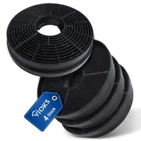 Vioks Kohlefilter Set 4 Stück kompatibel mit Respekta MIZ0058