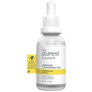 The Purest Solutions Gesichtsserum Aufhellendes Serum Arbutin 2%+Hyaluronsäure Beseitigt Ungleichheiten