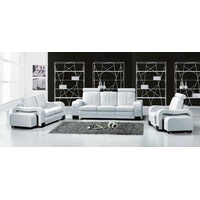 JVmoebel Sofa Design Sofas Couch Polster Moderne Couchen Sofa 2 Sitzer Kunstleder, Made in Europa weiß