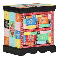 VidaXL Nachttische 2 Stk. Mehrfarbig 40x35x45 cm Holzwerkstoff