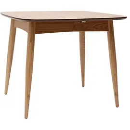 miliboo Ausziehtisch 90 x 75 x 90 cm braun