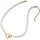 aniston jewelry & watches Perlenkette Schmuck Geschenk Edelstahl Halsschmuck Halskette Zierperlen Ringe gelbgoldfarben/weiß
