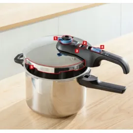 Tefal Secure Trendy Pressure 4L INDUKTION P2580402 - Schwarz