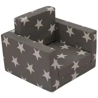 SUN GARDEN Kindersessel Luca 48 x 48 x 41 cm grau weiß