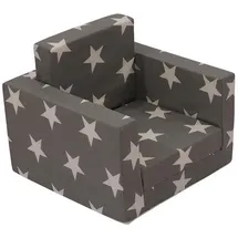 SUN GARDEN Kindersessel Luca 48 x 48 x 41 cm grau weiß